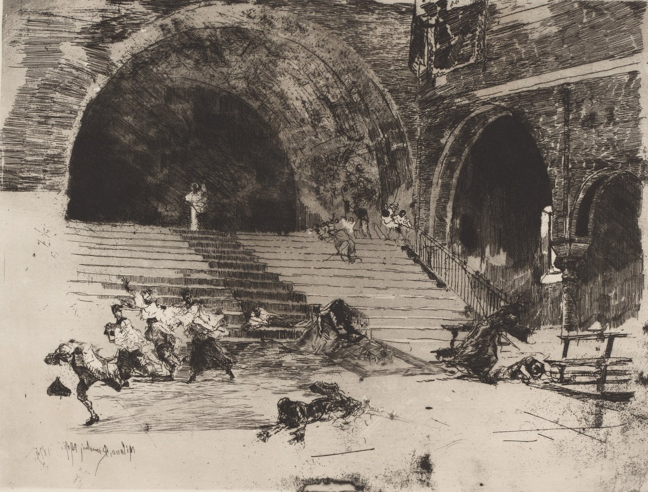 Ett mirakel Un Miracle, 1874. av Bianchi Mose