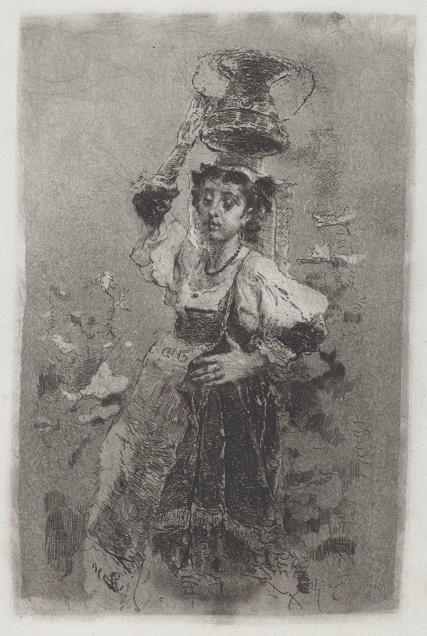 Bondkvinna från Campagna [Ciociara], 1870-talet. av Bianchi Mose