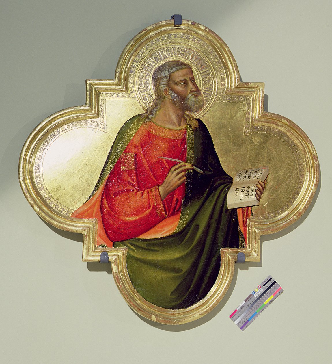 St. Mark (tempera och bladguld på panel) av Bicci di Lorenzo