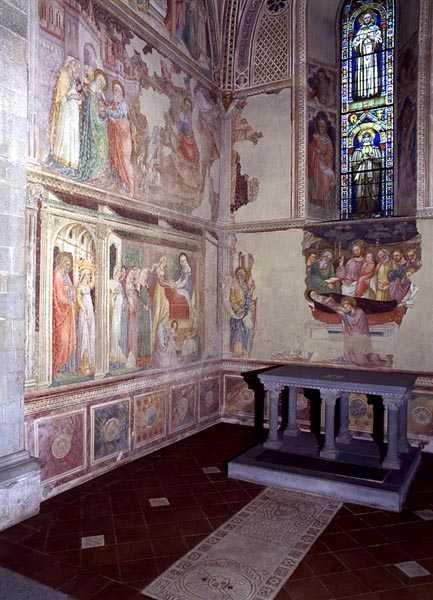 The Life of the Virgin, freskcykel från ett absidkapell av Bicci di Lorenzo