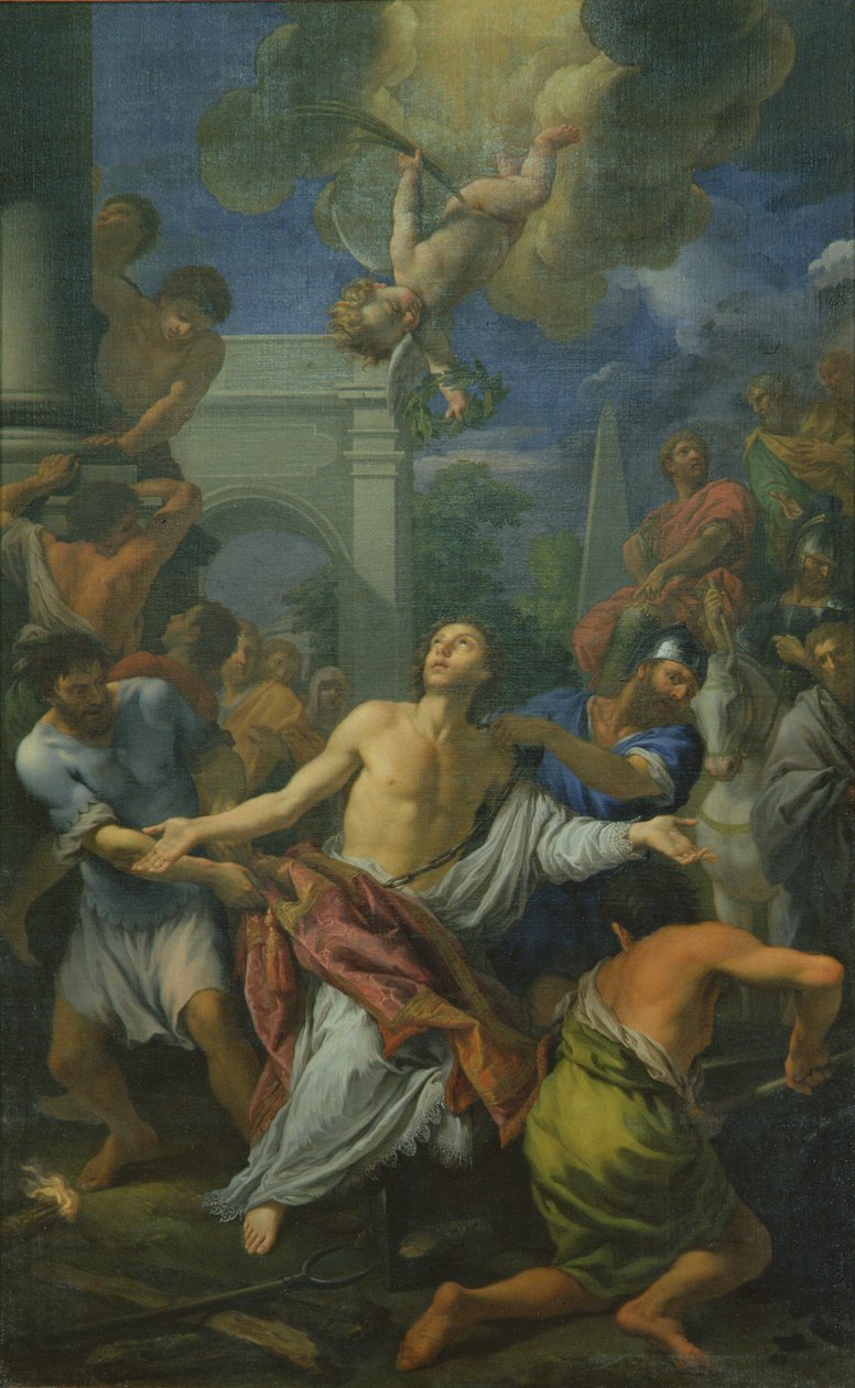 Mötet mellan St. Anthony och St. Paul av Bicci di Lorenzo