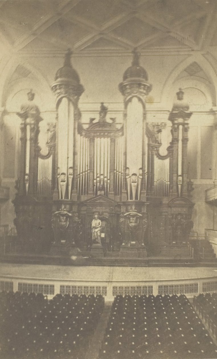Stor orgel, i Music Hall, Boston, Mass, ca 1900-talet. av Bierstadt Brothers
