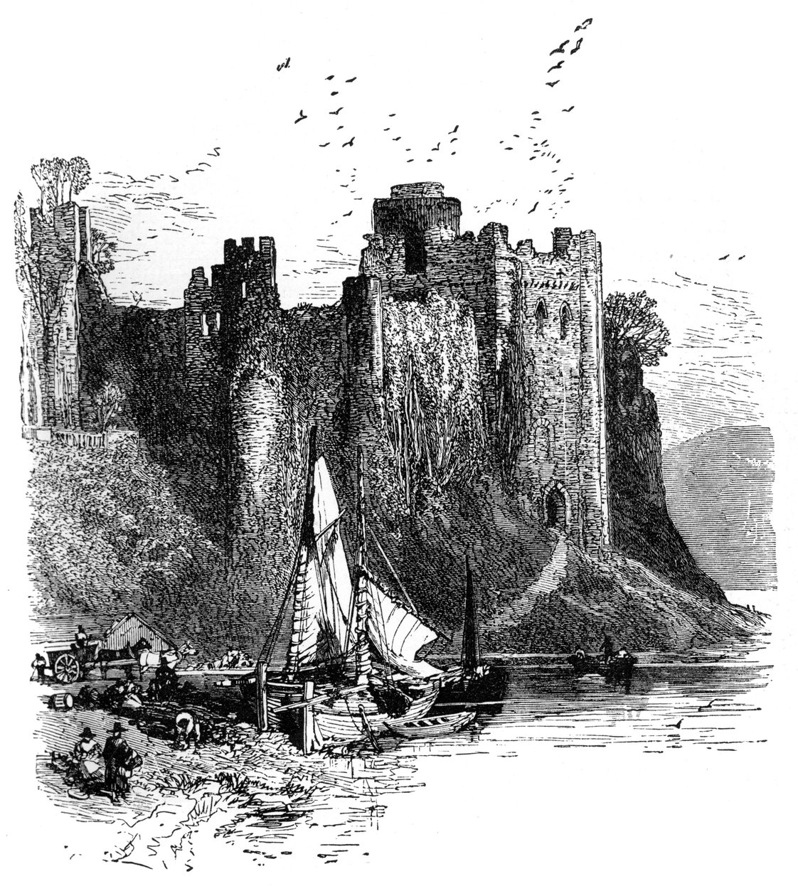 Pembroke Castle, 1930-talet. av Birket Foster