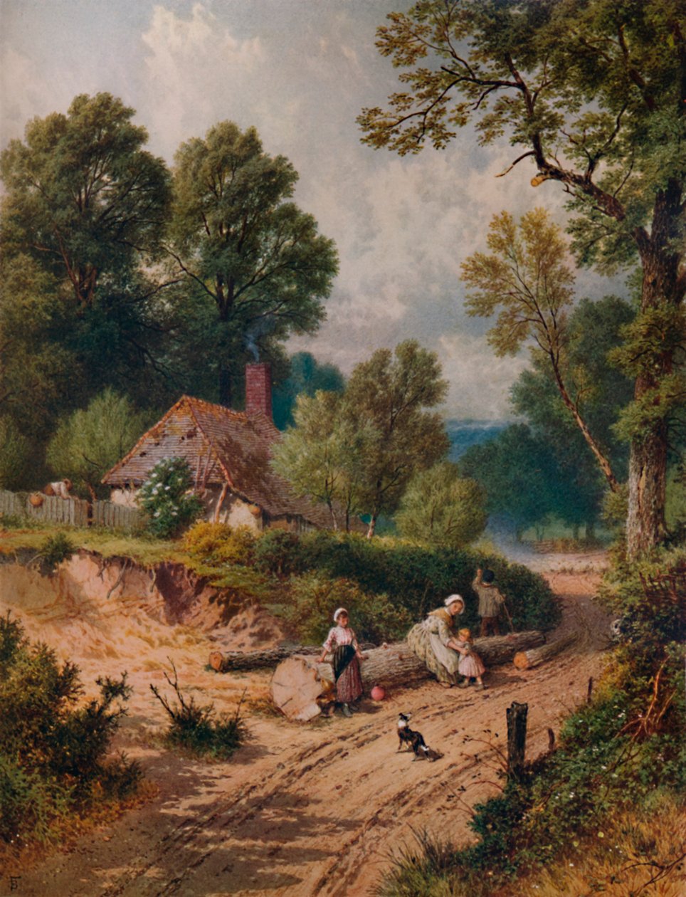 The Green Lane, 1800-talet, 1935 av Birket Foster