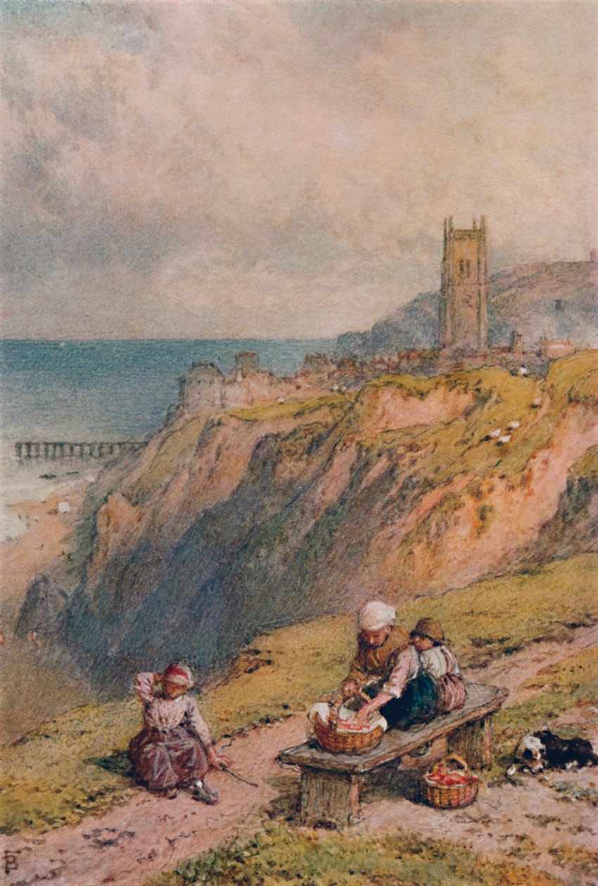 Utsikt över Cromer, 1800-talet, 1935 av Birket Foster