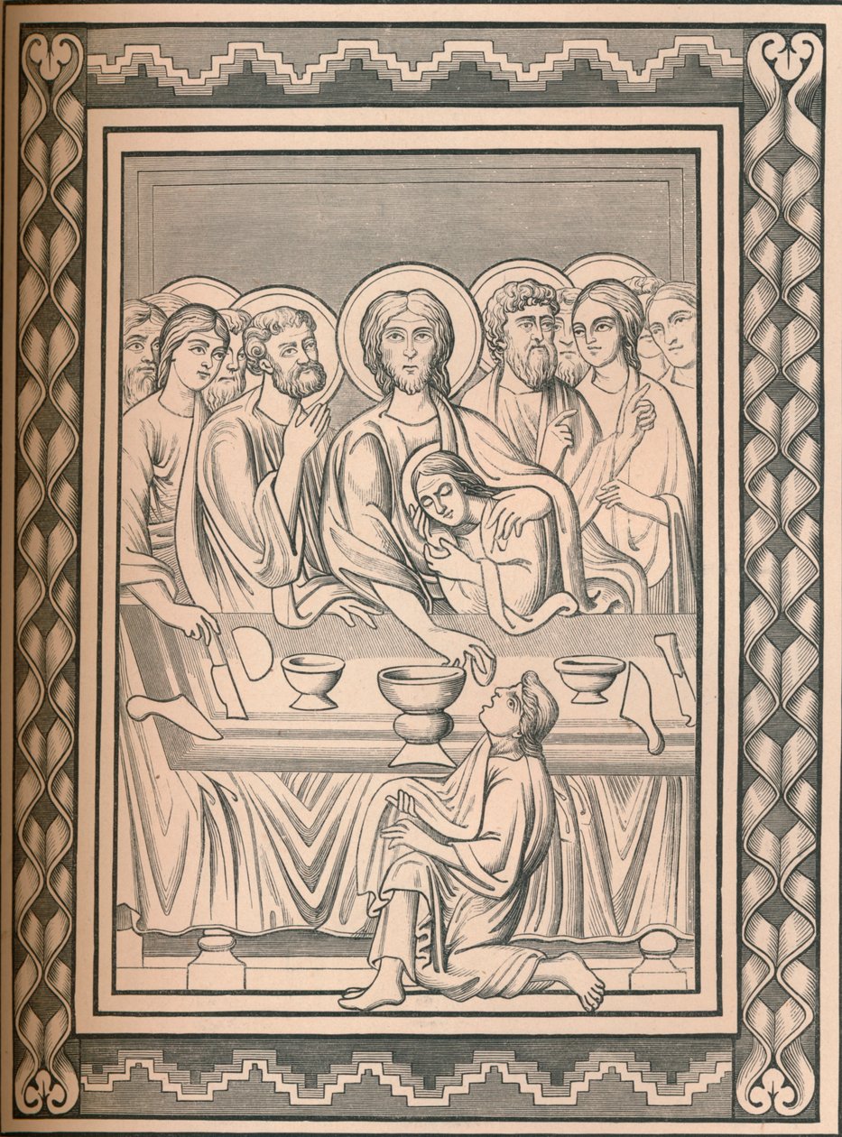 Kristus och helgonen, 1100-talet, 1849. av Bisson and Cottard