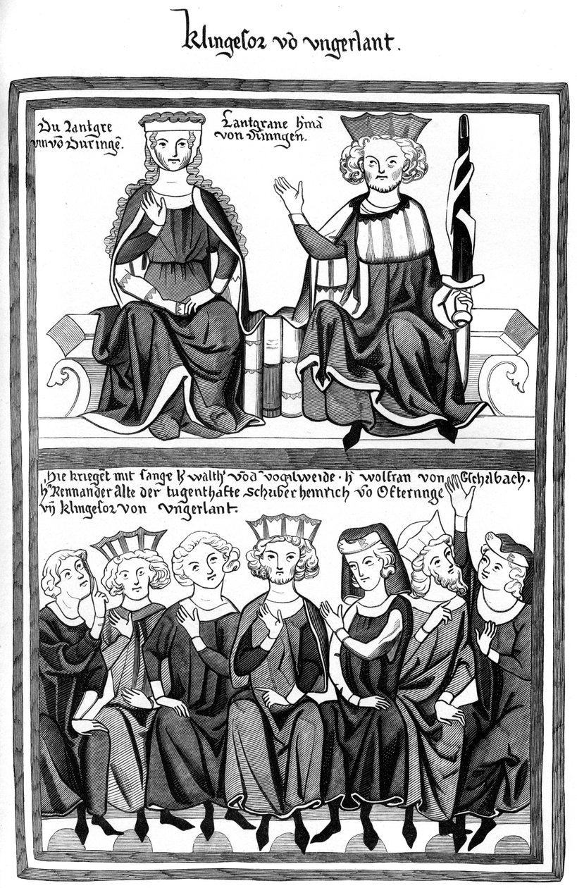 Wartburgs kongress, 1400-talet 1849. av Bisson and Cottard