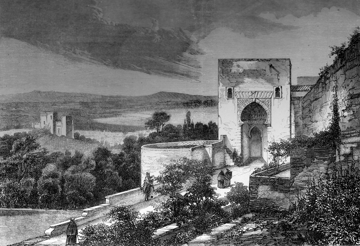 Mezquita, Cordoba, Spanien, 1849. av Bisson and Cottard