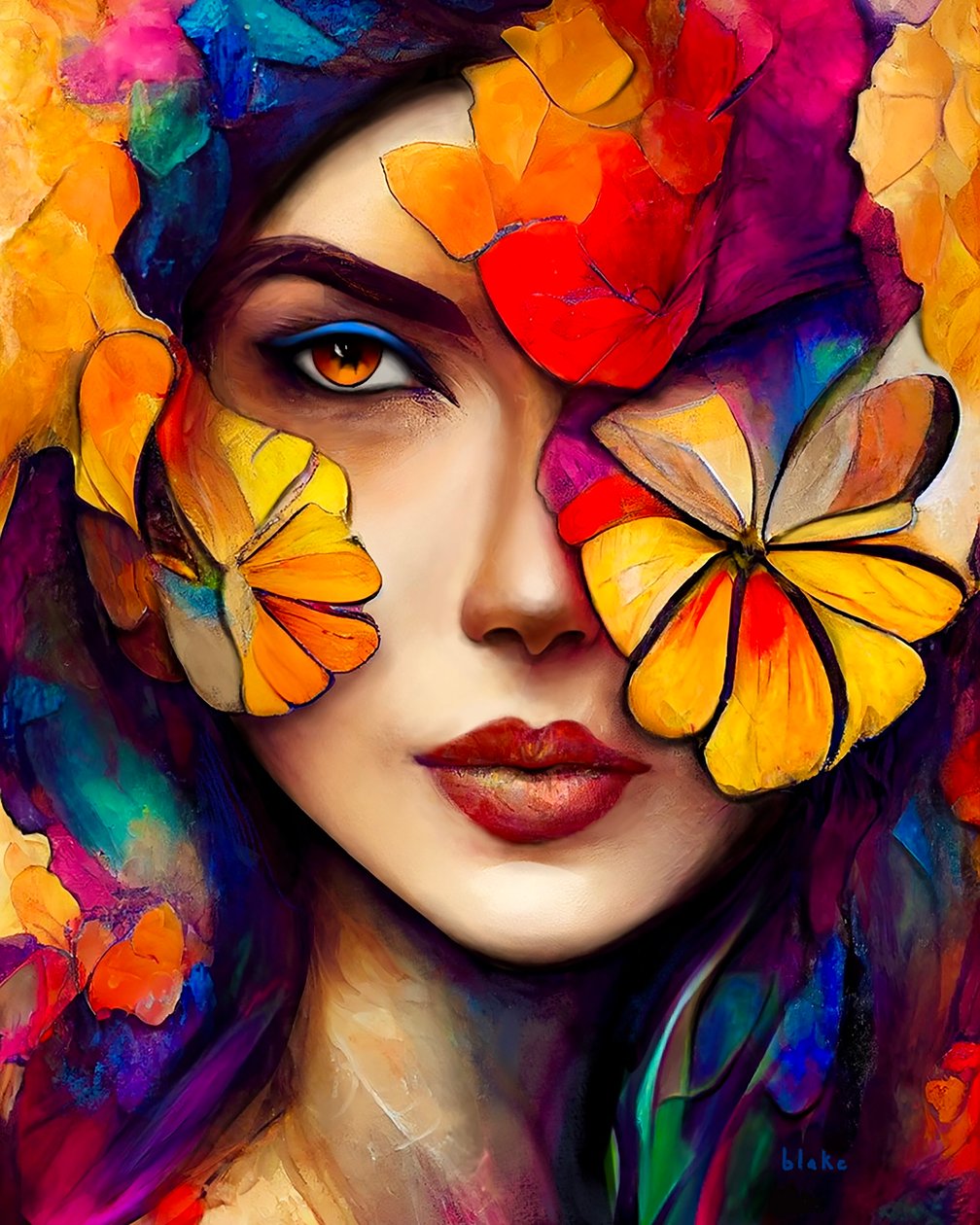 Flora Parable, c.2022 (Digital Art) av Blake Munch