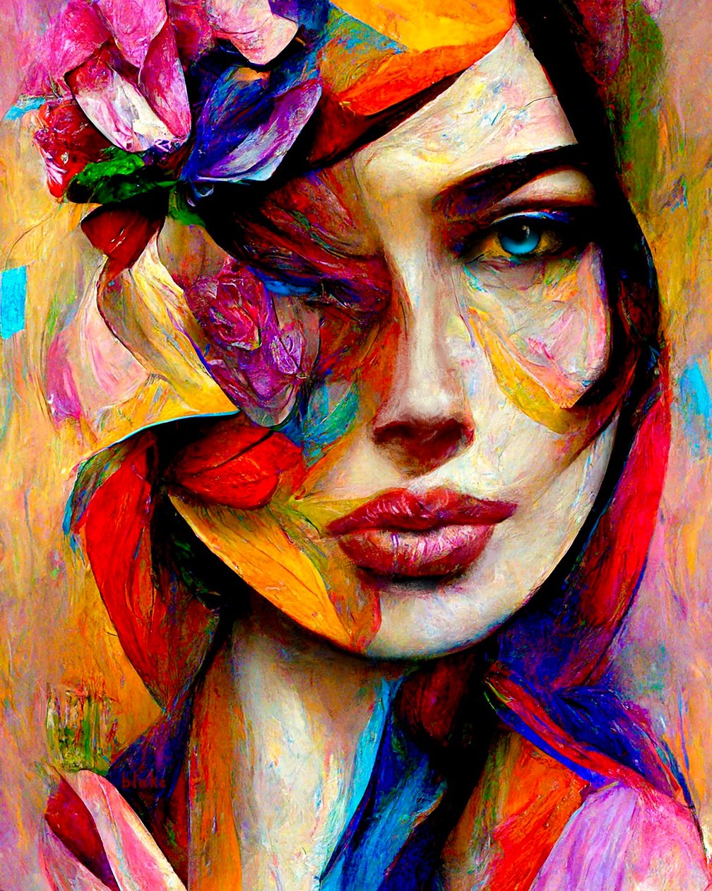 Les Fleurs Du Mal, ca 2022 (Digital konst) av Blake Munch