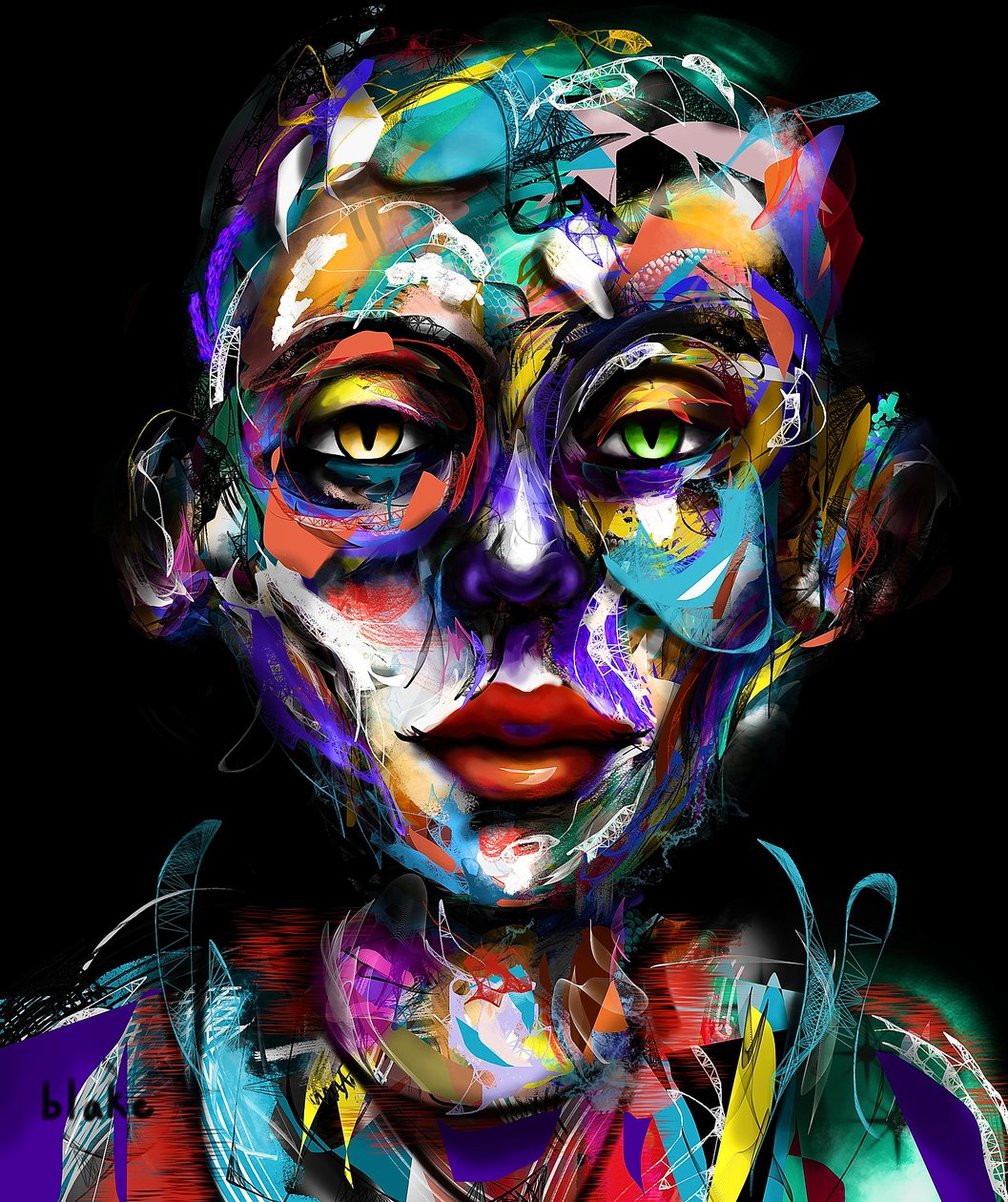 The Vitruvian Mind, c.2022 (Digital konst) av Blake Munch