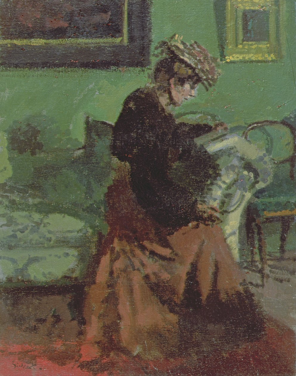 Träd vid Giverny av Blanche Hoschede Monet