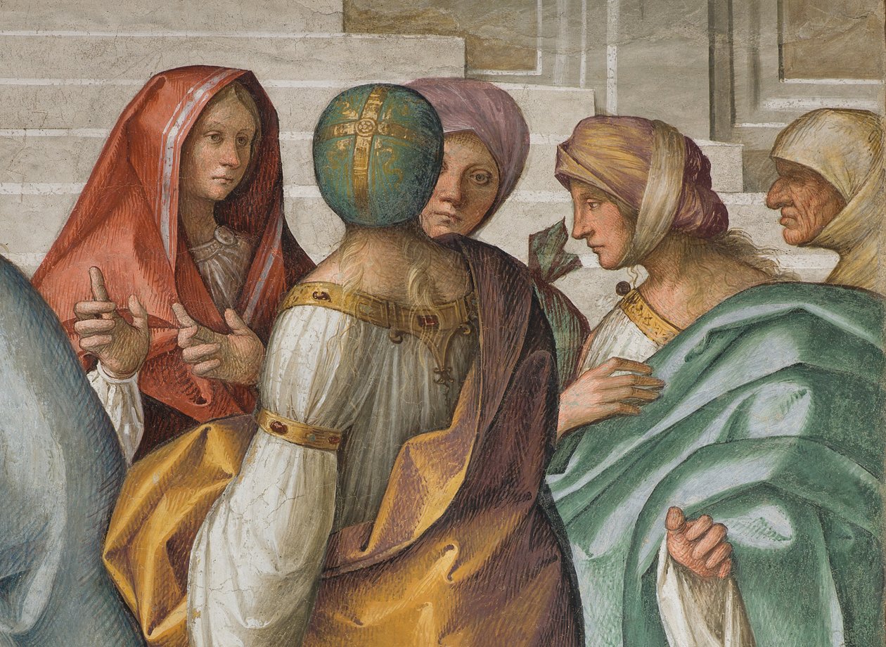 Central Nave, Second North Span, Jungfruns äktenskap, Boccaccio Boccaccino 1514-15, Detalj av Boccaccio Boccaccino