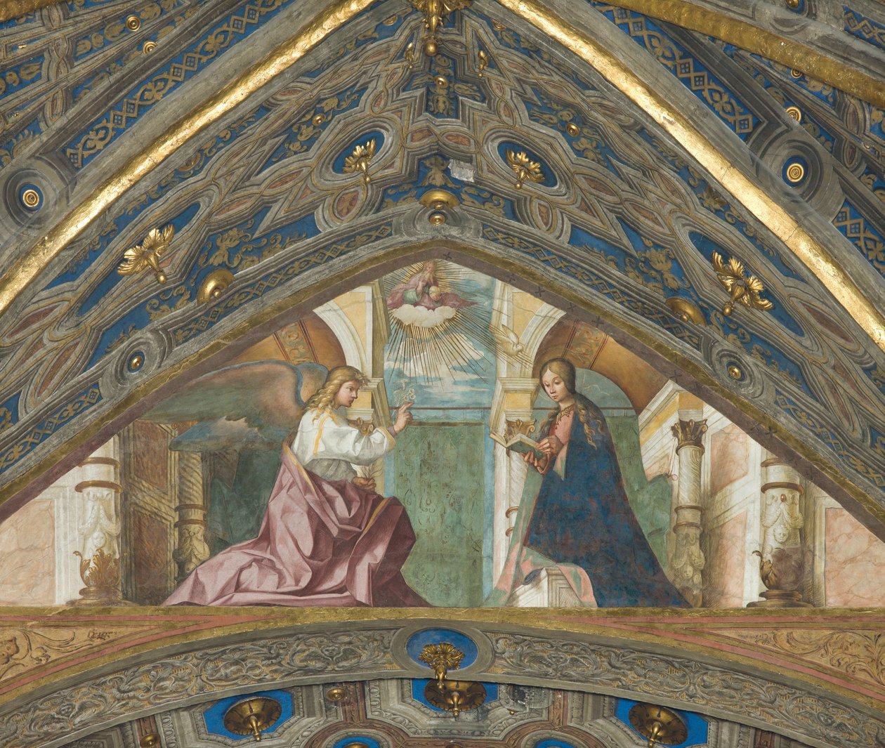 Sopran, Boccaccio Boccaccino, bebådelse 1506-07 av Boccaccio Boccaccino
