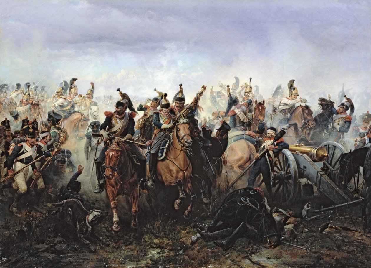 Slaget vid La Fere-Champenoise den 25 mars 1814, 1891 av Bogdan Willewalde