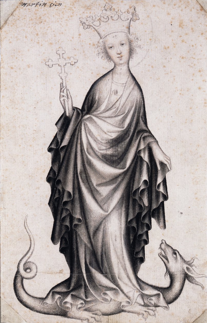 Sankta Margareta, ca 1410 av Bohemian Master