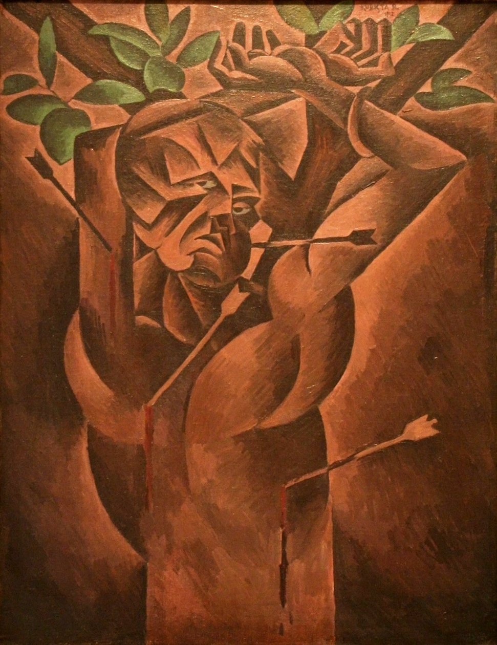 St Sebastian   av Bohumil Kubišta
