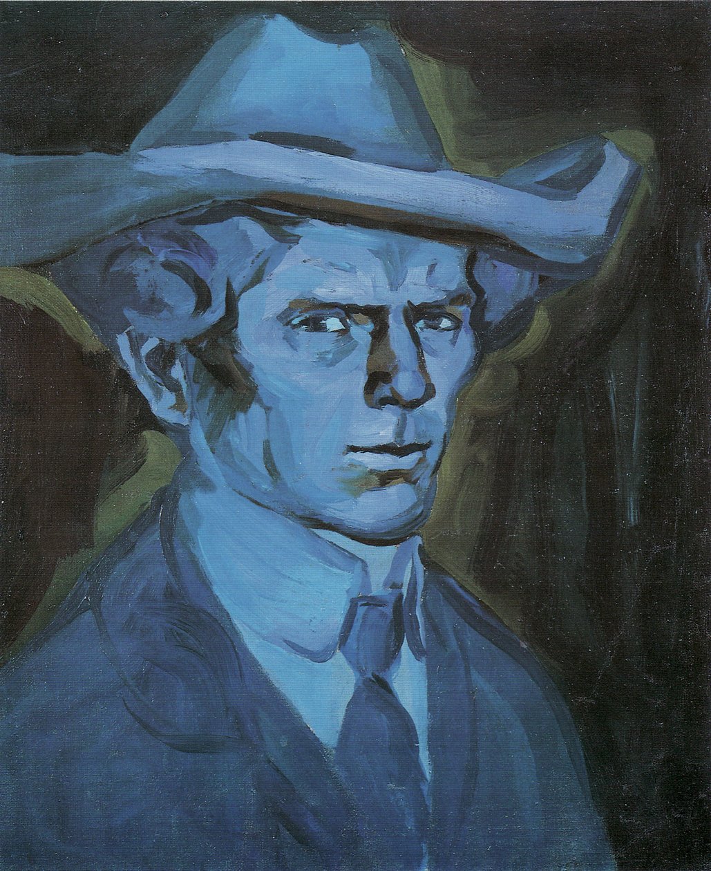 Självporträtt, 1909 av Bohumil Kubišta