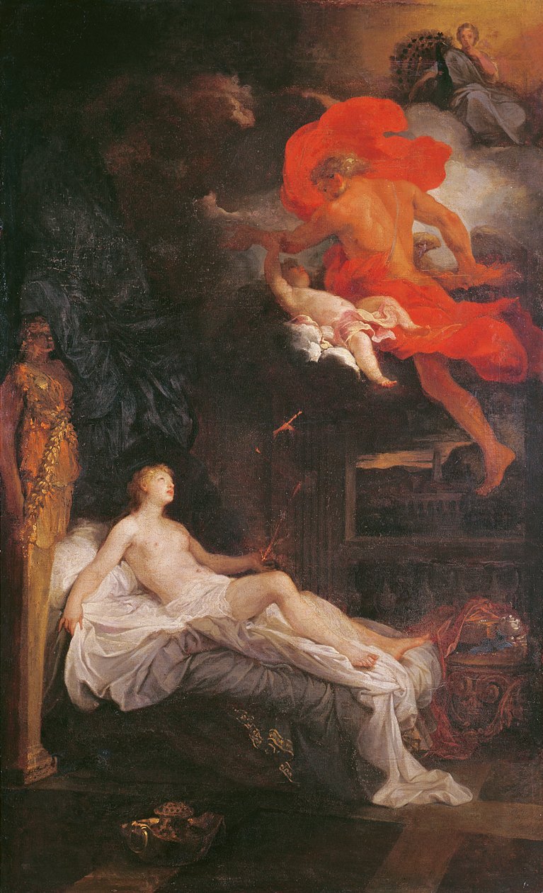 Jupiter och Semele, 1704 av Bon de Boulogne