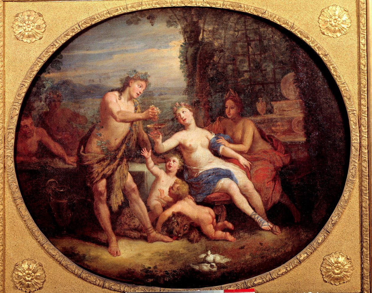 Representation av gudarna Bacchus, Venus och Ceres Målning av Bon de Boullongne (1649-1717) 1700-talets Troyes, Museum of Fine Arts av Bon Boullogne