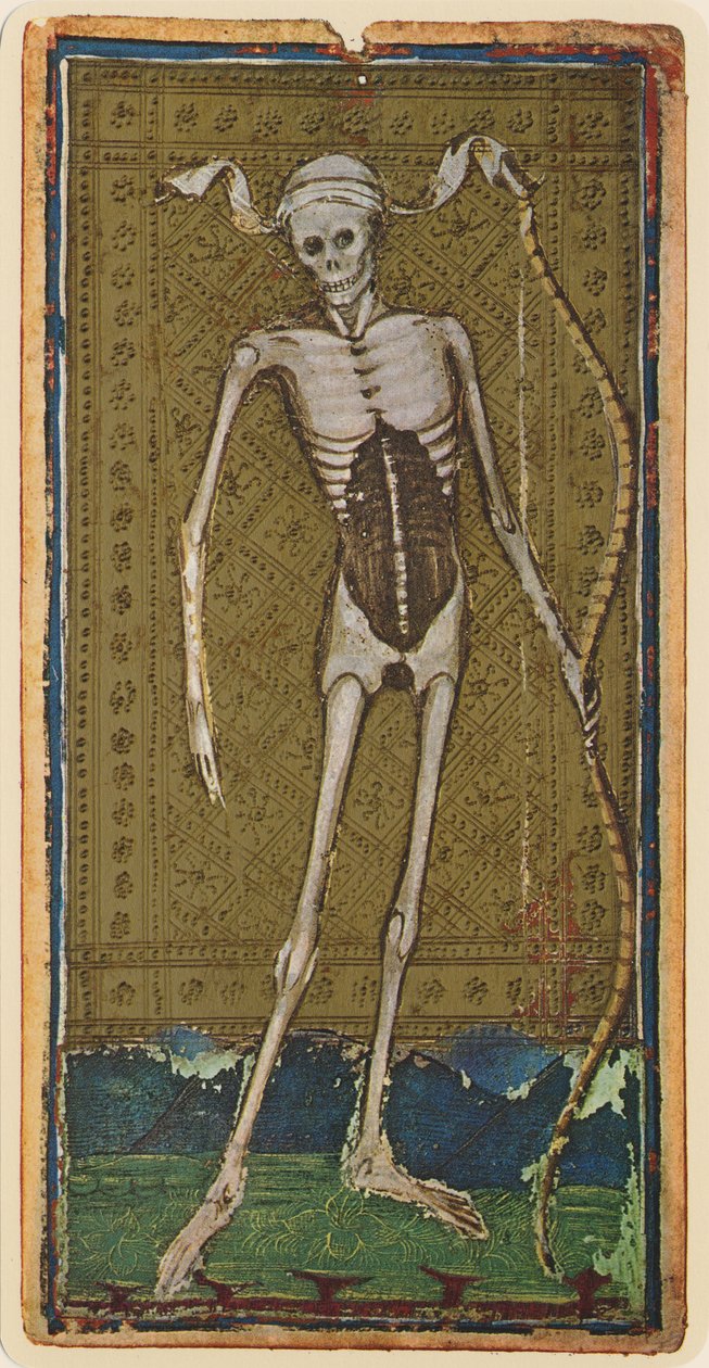Död, faksimil av ett tarotkort från 
