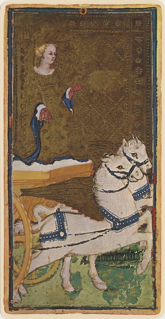 The Chariot, faksimil av ett tarotkort från 