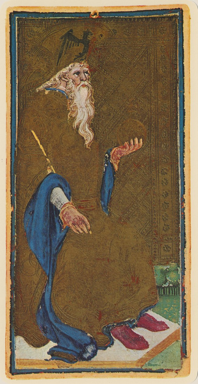 Kejsaren, faksimil av ett tarotkort från 