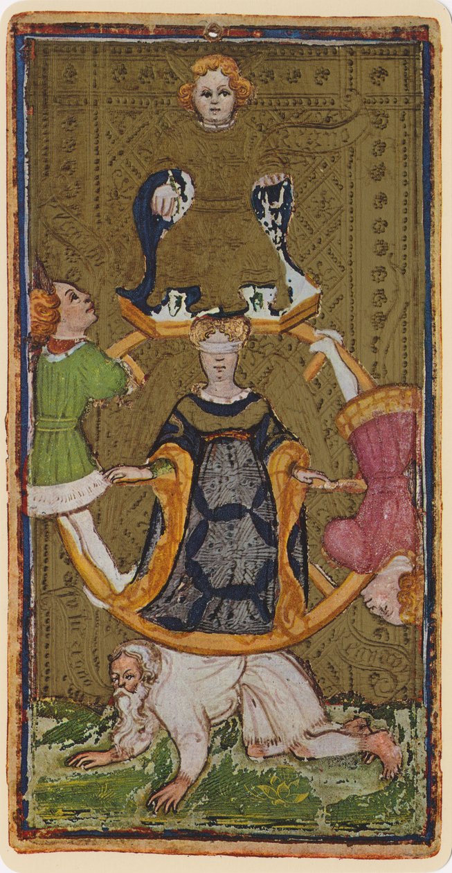 The Wheel of Fortune, faksimil av ett tarotkort från 