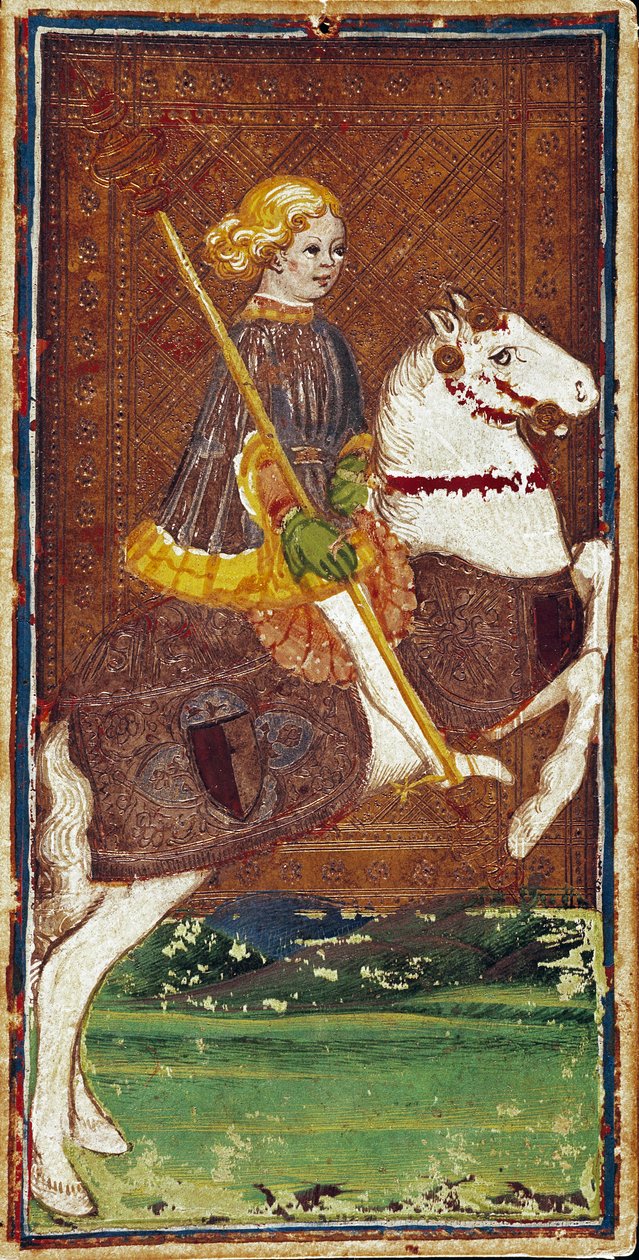 Karta över Tarot-spelet i familjen Visconti av Bonifacio Bembo (1420-1482), mitten av 1400-talet - Bergamo, Galleria dell