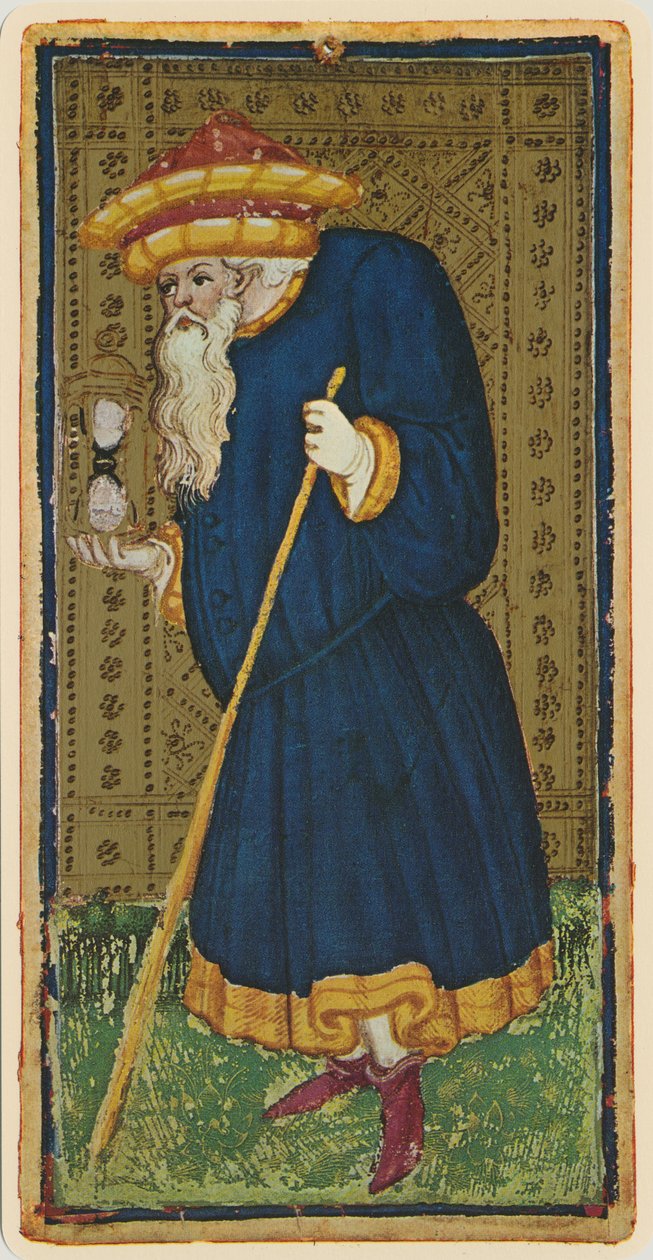 Eremiten, faksimil av ett tarotkort från 