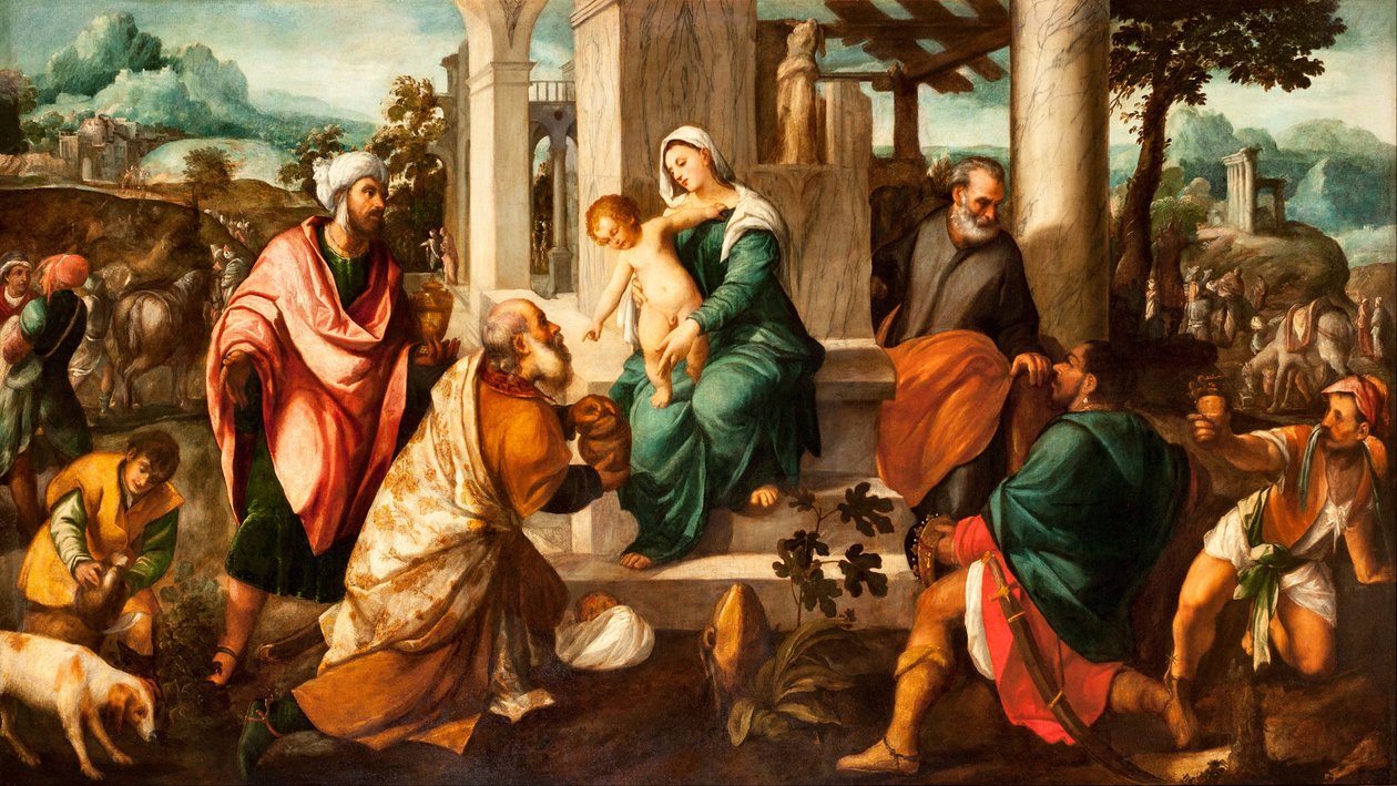 The Adoration of the Magi  av Bonifazio Veronese