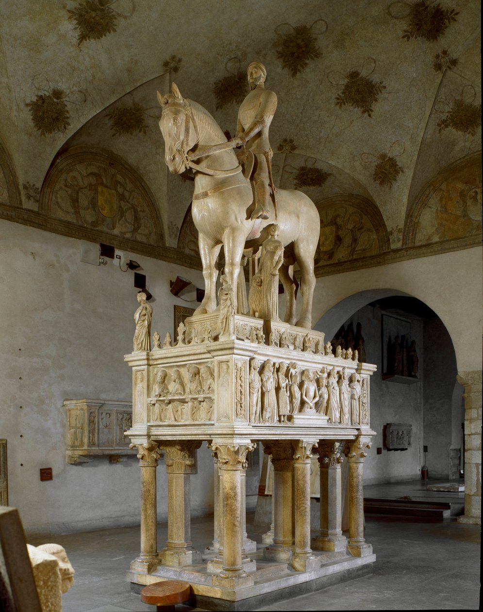 Ridmonument till hyllning till Bernabo Visconti (skulptur) av Bonino da Campione