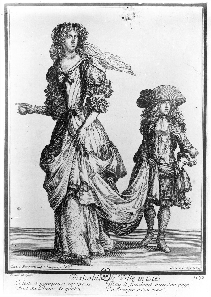 Sommarstadsklänningen, 1678 av Nicolas Bonnart
