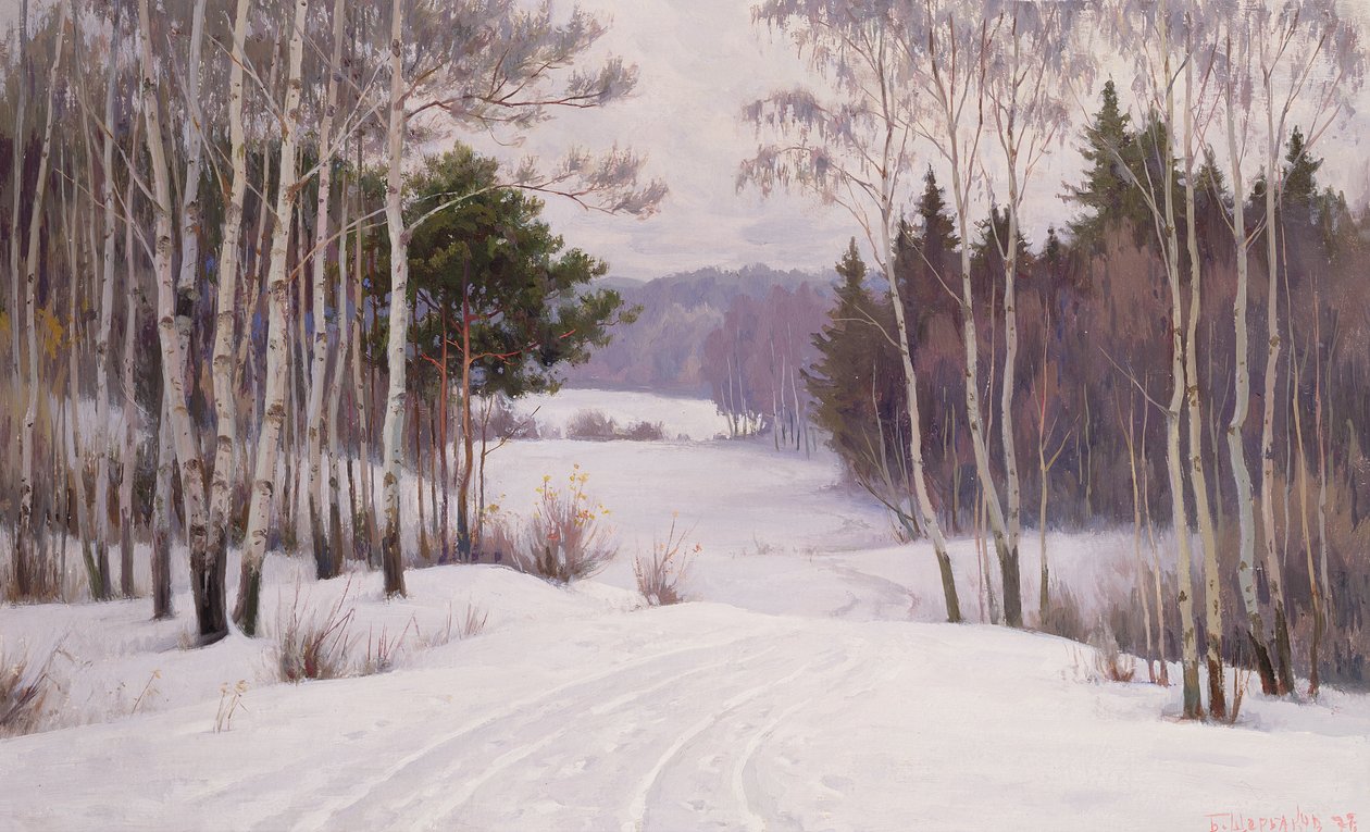 Woodland Trail i Winterswed av Boris Walentinowitsch Scherkow