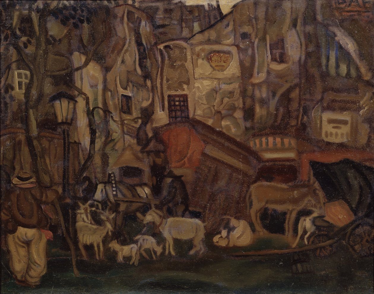Gamla Paris, 1913 av Boris Dmitrievich Grigoriev