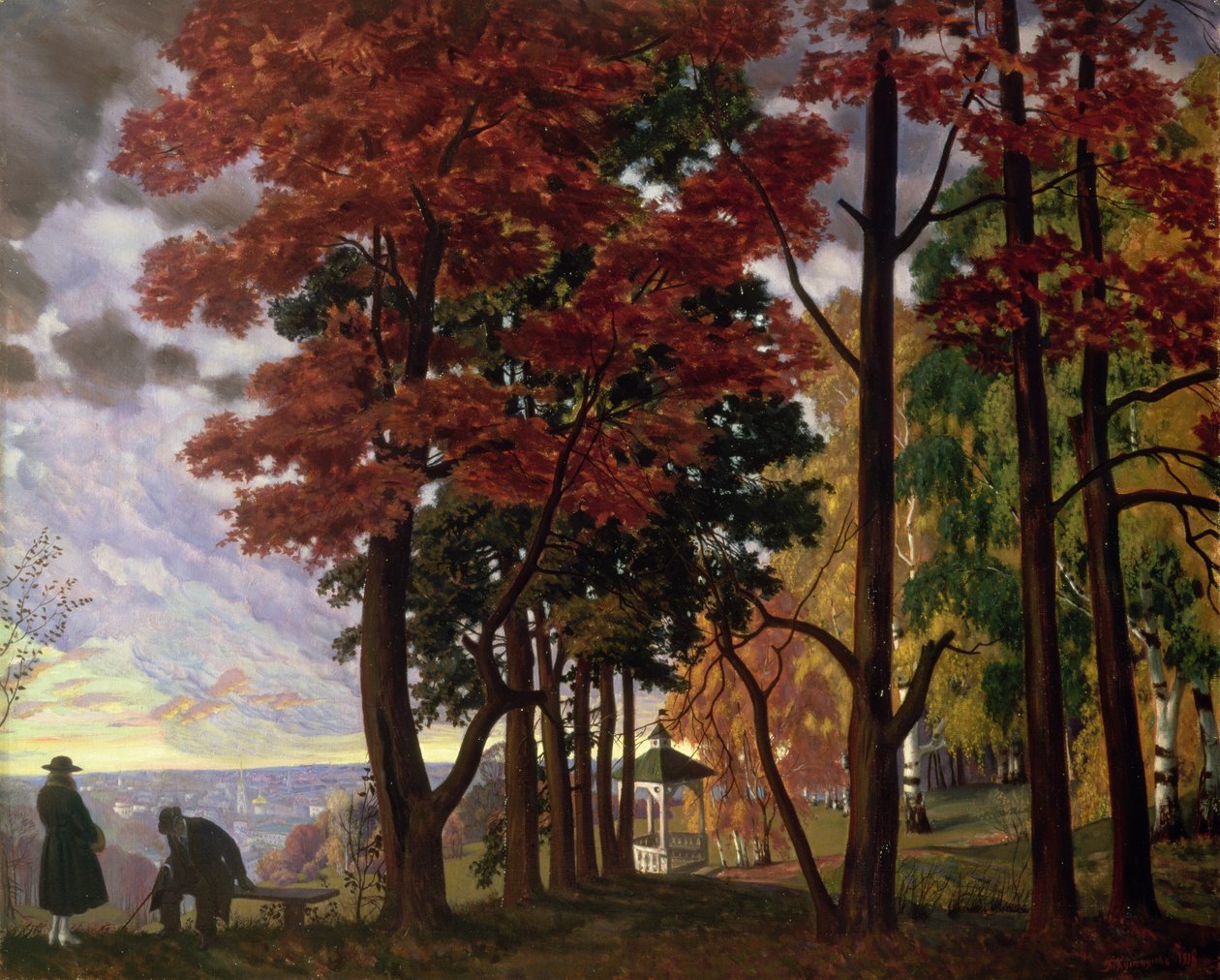 Höst av Boris Mikhailovich Kustodiev