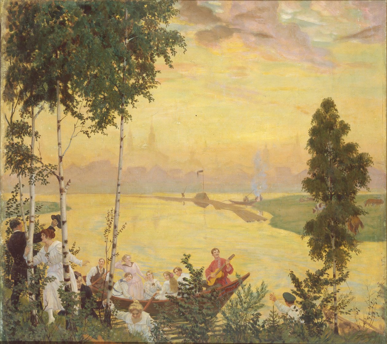 Landsresa, 1918 av Boris Mikhailovich Kustodiev