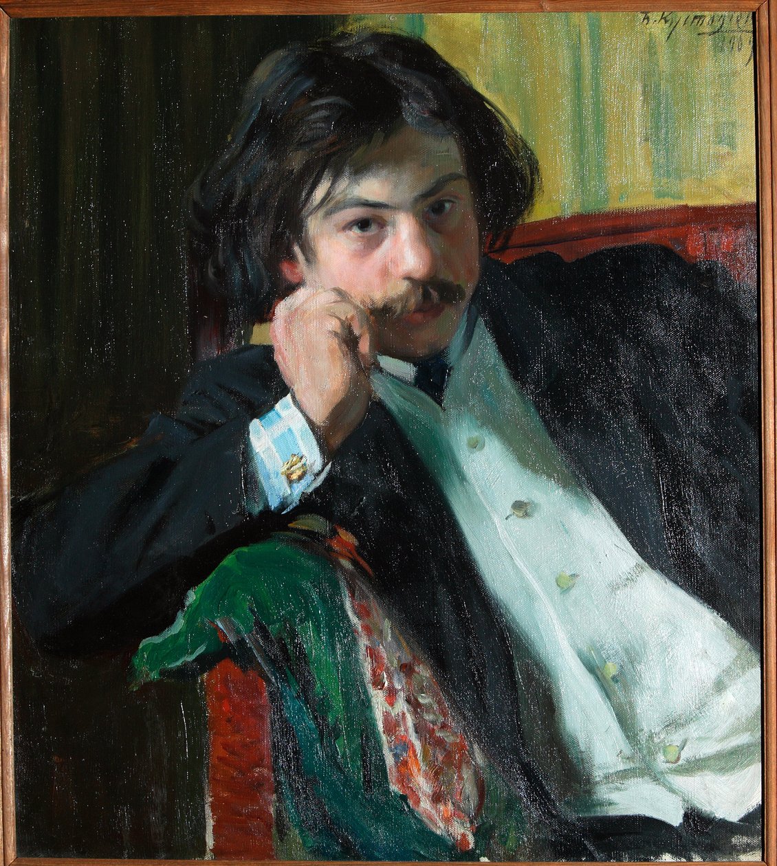Porträtt av poeten Janko Lavrin (1887-1986). Peinture de Boris Michailovich Kustodiev (Kustodiev) (1878-1927), Huile Sir Toile av Boris Mikhailovich Kustodiev