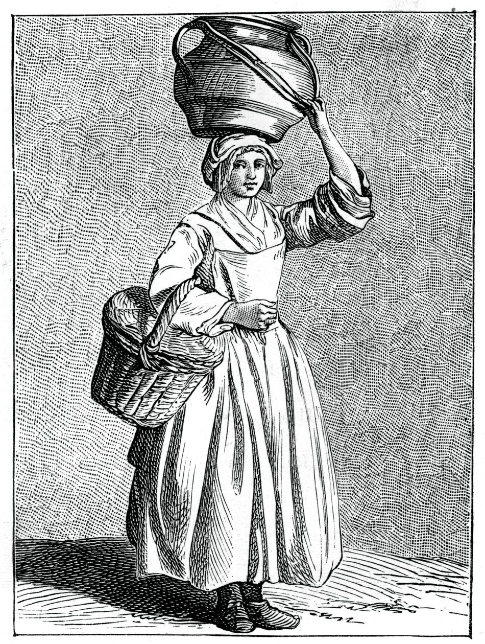 En mjölkjungfru, 1737-1742. av Bouchardon