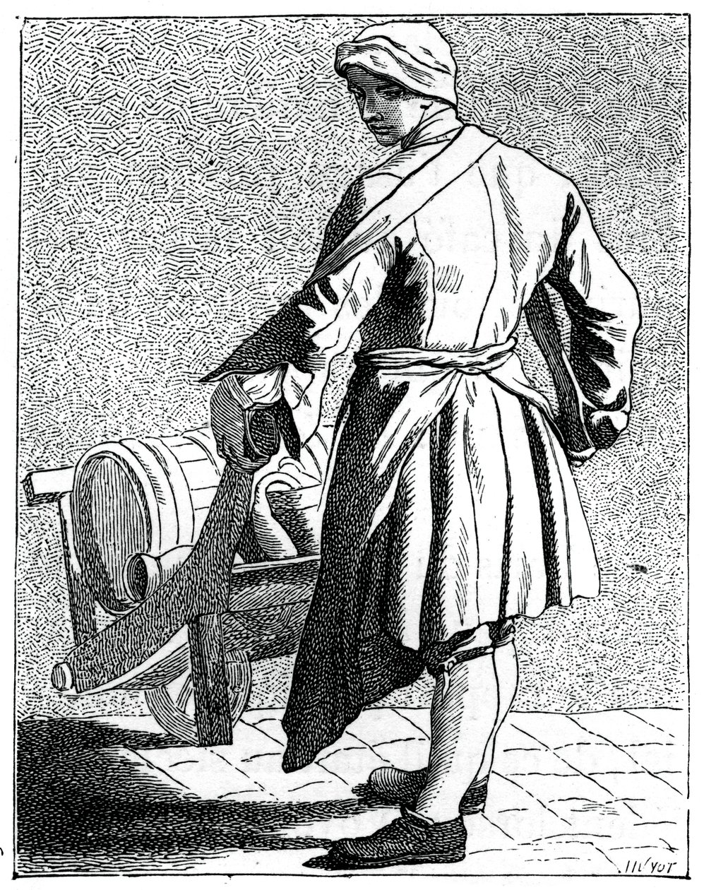 Resande vinägertillverkare, 1737-1742. av Bouchardon