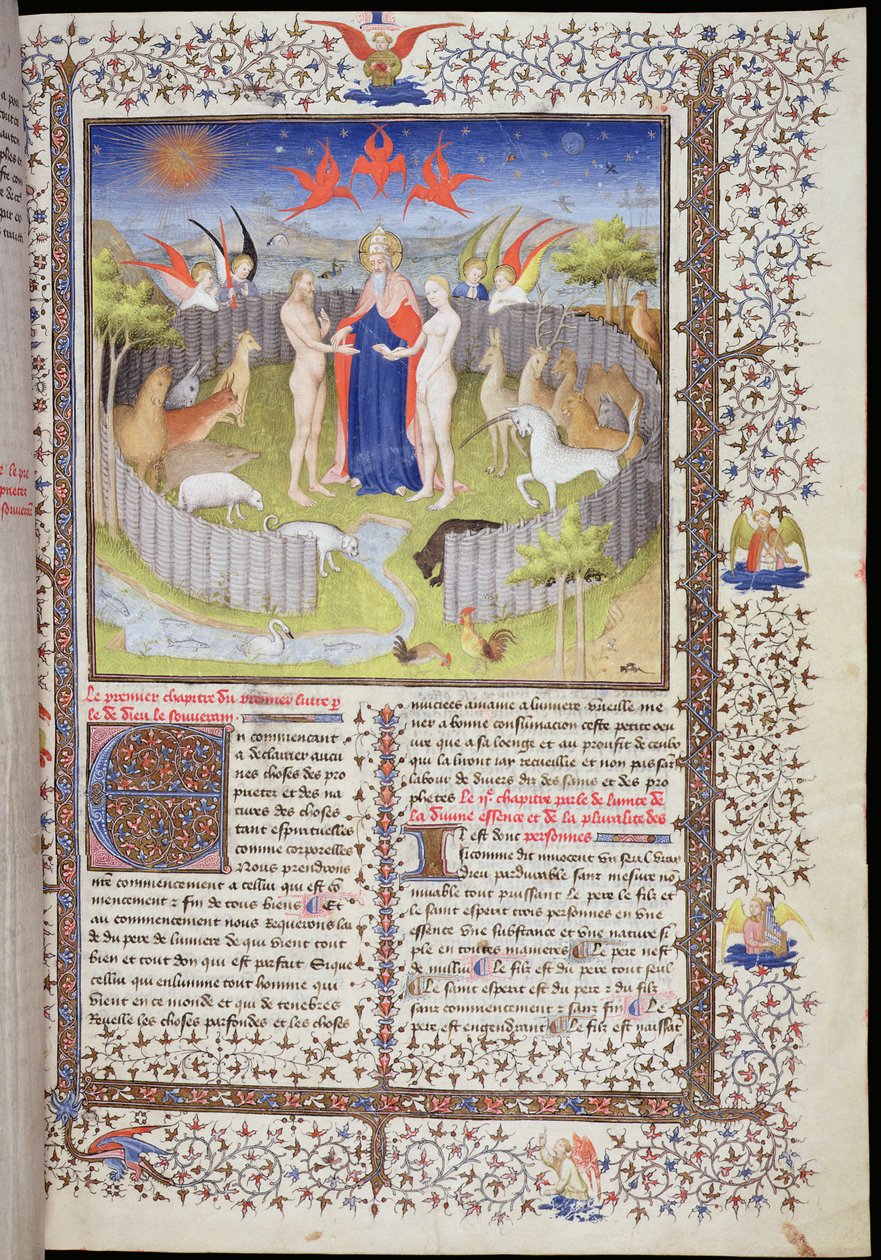 Ms 251 f.16r Adams och Evas äktenskap från 