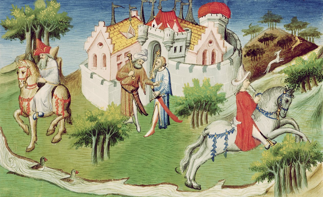 Ms 2810 f.38, Den store Khans sons palats i Peking, från 