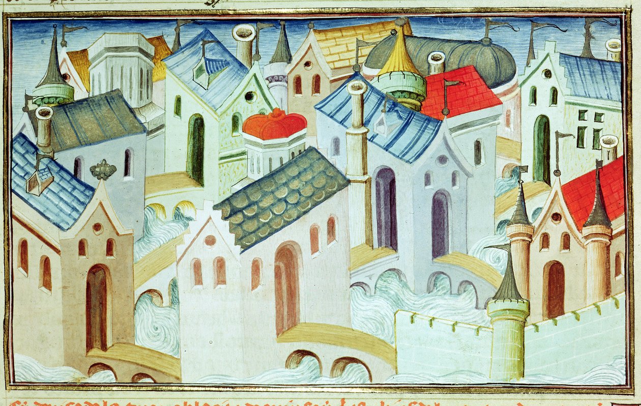 Ms 2810 f.67, staden Kinsai, från 