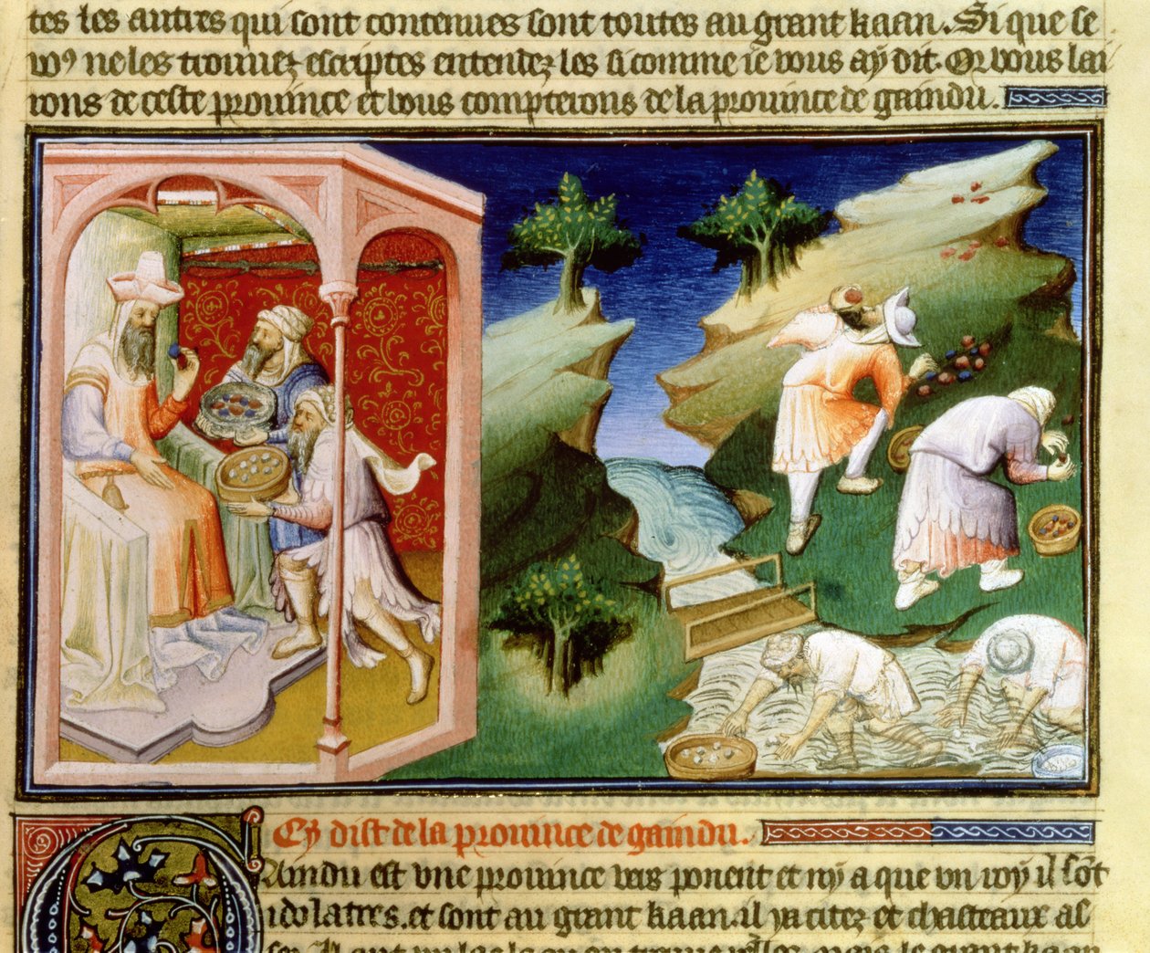 Fr 2810 f.54, Fiske efter pärlor och plocka turkos i Gaindu-provinsen, från 
