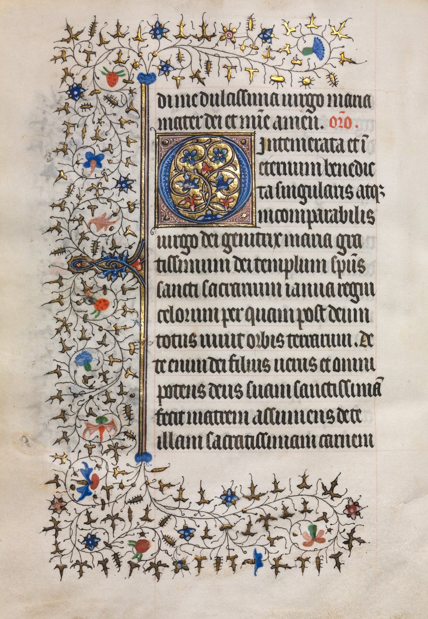 Tidsbok Användning av Paris: Dekorerad initial, ca. 1420. av Boucicaut Master