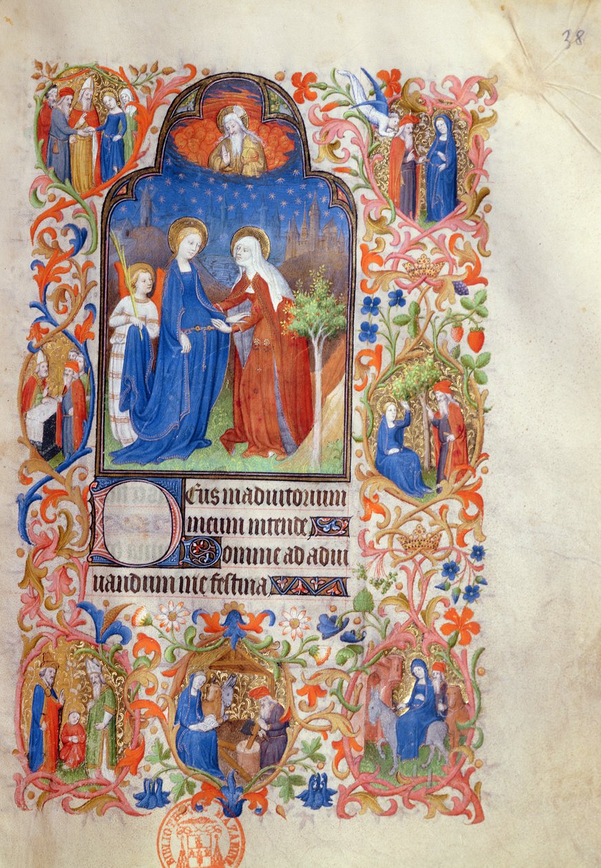 Ms 469 The Visitation, från Boucicaut Hours, c.1410 av Boucicaut Master
