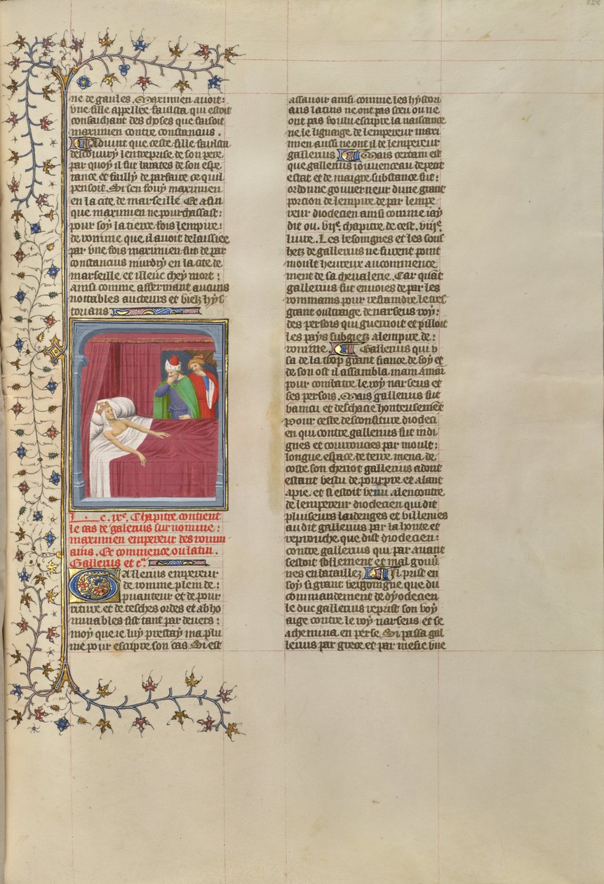 Förruttnelsen av den döende kejsaren Galerius kött av Boucicaut Master
