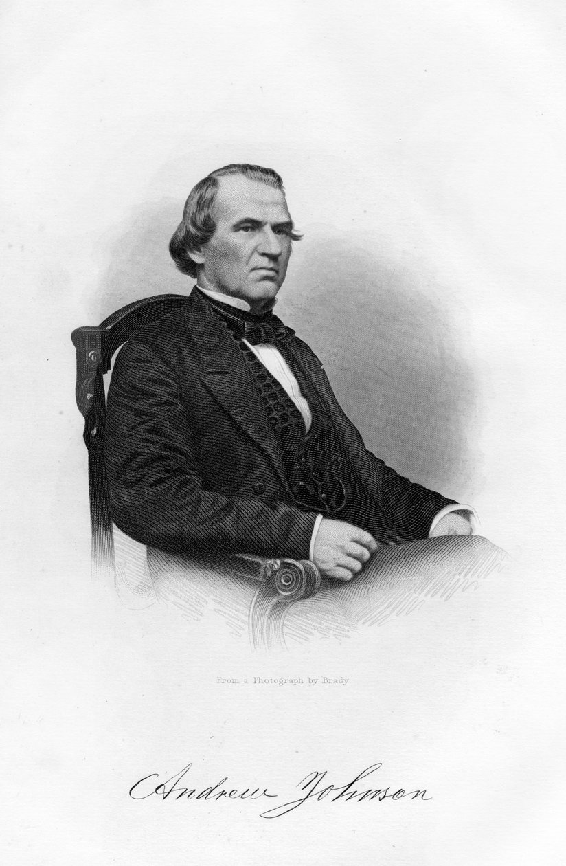 Andrew Johnson, USA:s 16:e president, 1862-1867. av Brady