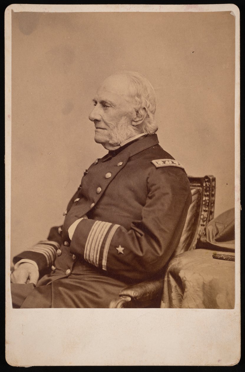 Porträtt av amiral William Branford Shubrick 1790-1874, före 1874. av Brady