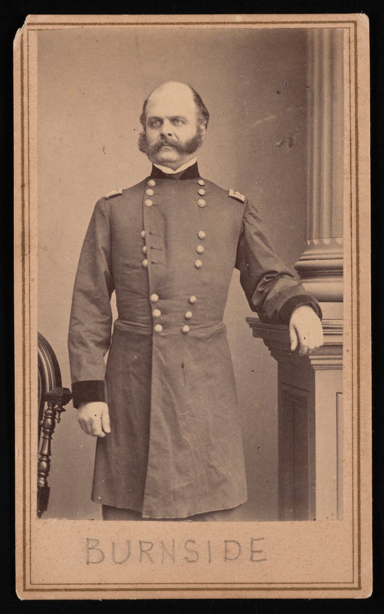 Porträtt av Ambrose Everett Burnside 1824-1881, cirka 1860-talet. av Brady